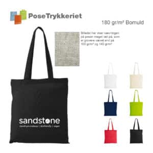 Totebag 180 gr m2. Posetrykkeriet.dk