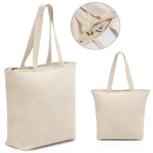 Kraftig Bomuldsnet Med Lynlås Nr. 44a Posetrykkeriet