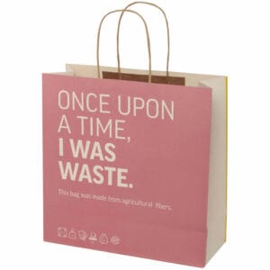 Kraftpapirposer af landbrugsaffald str. 31x12x31cm