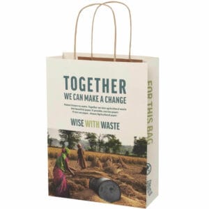 Papirposer produceret i Europa af biofibre