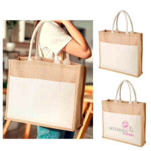 mulepose i jute og lærred