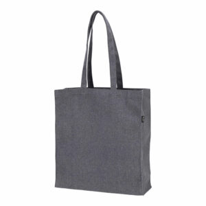 En mulepose i recycled stof med logo
