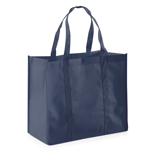 Nonwoven indkøbspose i blå