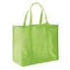 Lime grøn pose i nonwoven materiale