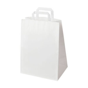Papirspose Med Tryk 15p Hvid